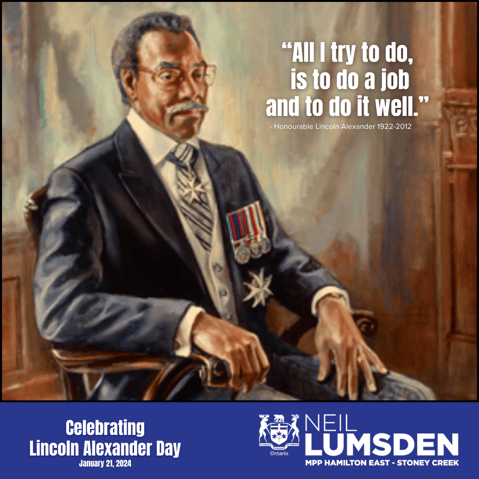 Ontario Celebrates Lincoln M. Alexander Day and his Contributions to Equality