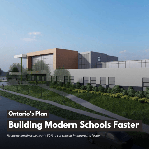 Ontario Unveils Plan to Build Modern Schools Faster