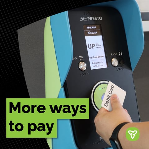 Ontario Launching Debit Payment on PRESTO Devices